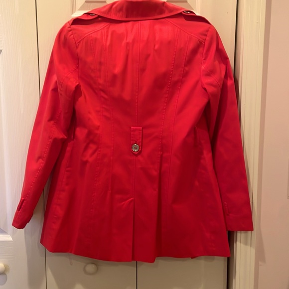 Express pink pea coat. Size small. Collar ruffle detail. - Picture 4 of 6